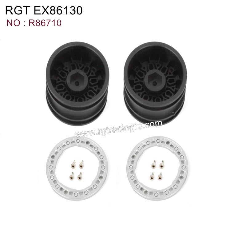 RGT EX86130 Original Parts Wheel Rim(Matte Silver) R86710