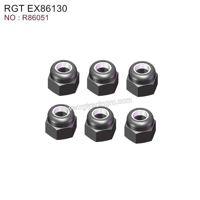RGT EX86130 Original Parts Nylon Nut M3 R86051