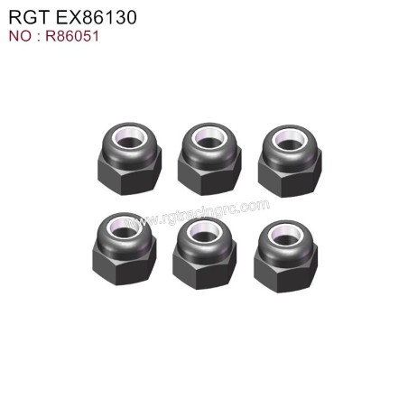 RGT EX86130 Original Parts Nylon Nut M3 R86051