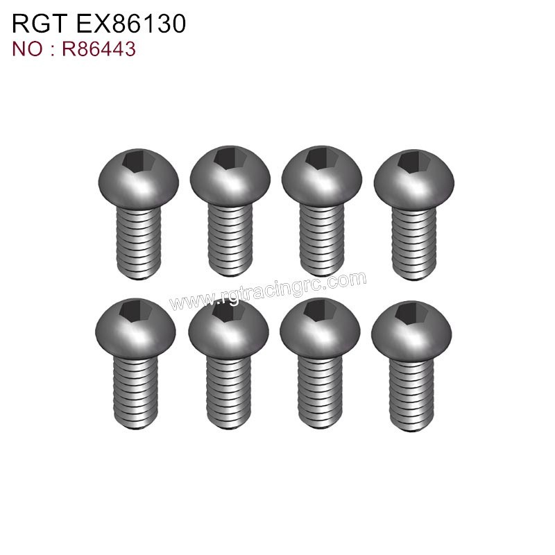RGT EX86130 Original Parts Button Head 3X4 R86443