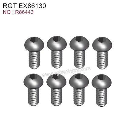 RGT EX86130 Original Parts Button Head 3X4 R86443