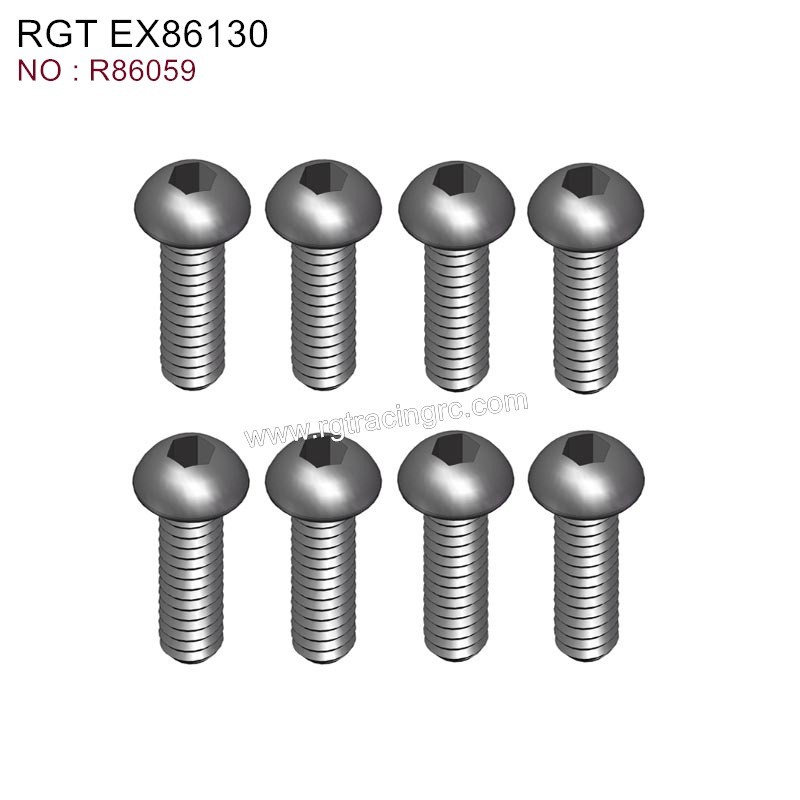 RGT EX86130 Original Parts Button Head 3X8 R86059