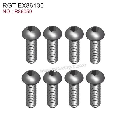 RGT EX86130 Original Parts Button Head 3X8 R86059