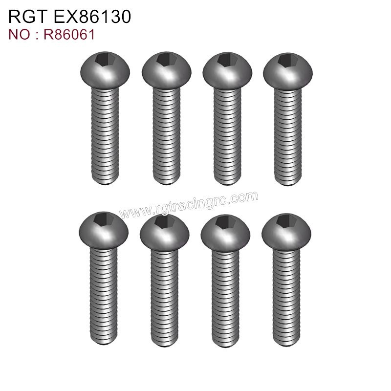 RGT EX86130 Original Parts Button Head 3X12 R86061