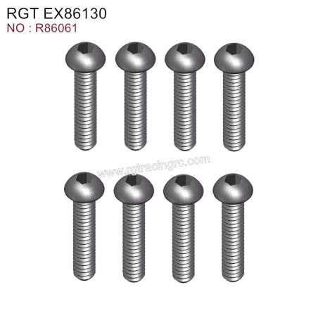 RGT EX86130 Original Parts Button Head 3X12 R86061