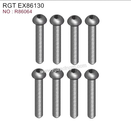 RGT EX86130 Original Parts Button Head 3X18 R86064