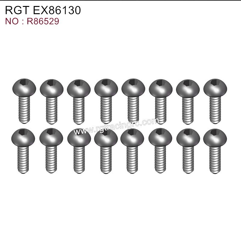 RGT EX86130 Original Parts Button Head Self tapping 2x6 R86529