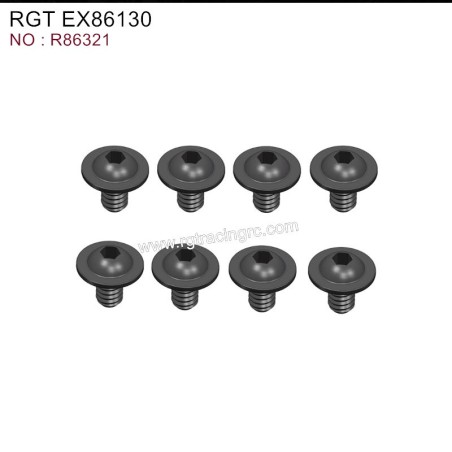 RGT EX86130 Original Parts Flange Head Screws 3X4 R86321