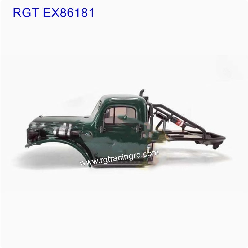 RGT EX86181 Upgrade Parts DIY modified parts Original car shell green-1