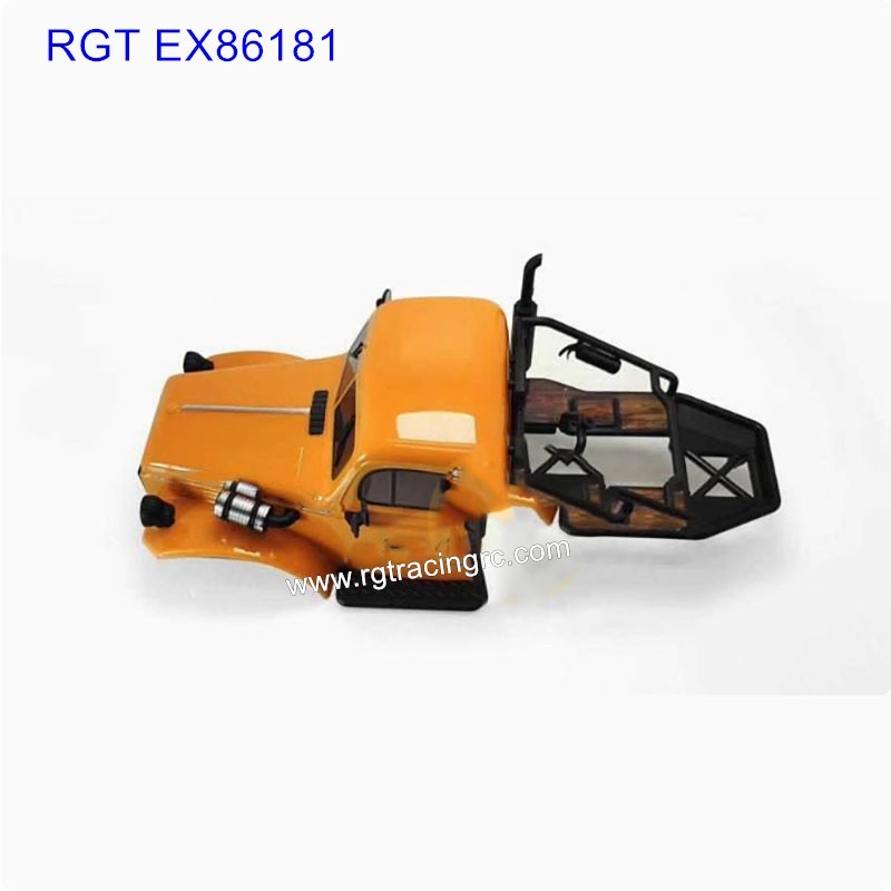 RGT EX86181 Upgrade Parts DIY modified parts Original car shell yellow-1