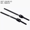 RGT 136100 V3 Original Parts front axle shaft CVD black 2 pieces R86419