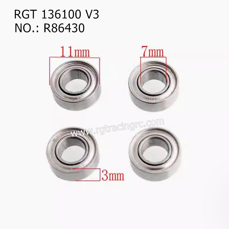 RGT 136100 V3 Original Parts 7x11x3 Large bevel bearing R86430 RGT 136100 V3 Original Parts 7x11x3 Large bevel bearing R86430