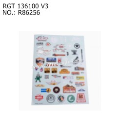 RGT 136100 V3 Original Parts Car Shell Sticker R86256